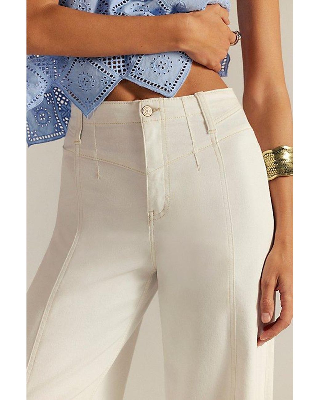 Free People Multicolor We The Free Libre Wide-Leg Jeans