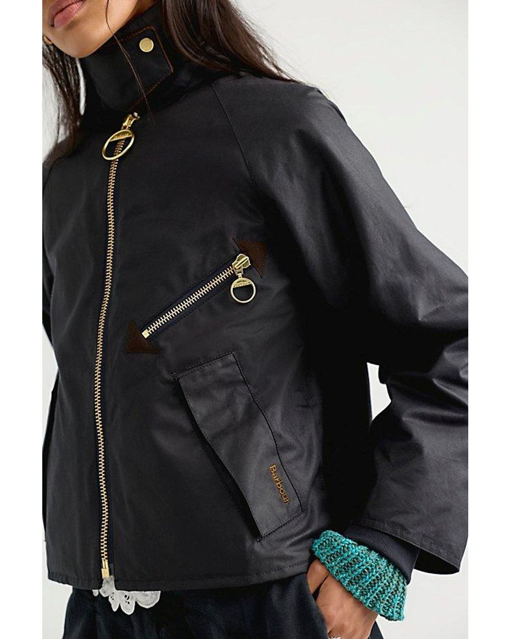 Barbour Blue Arlene Wax Jacket