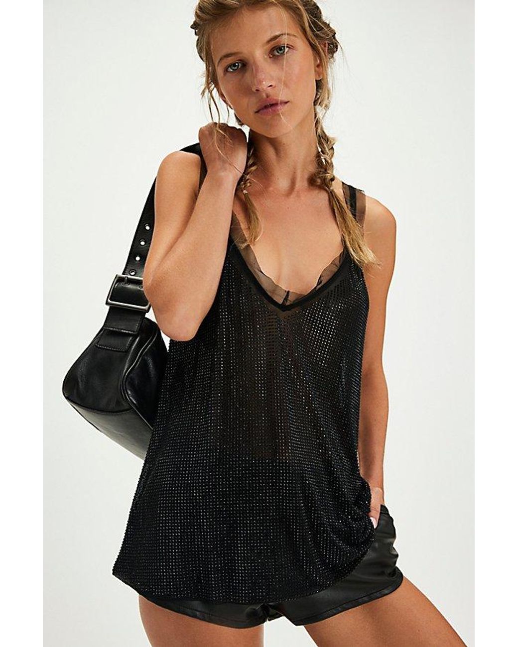 Free people dance on the black top dress hotsell