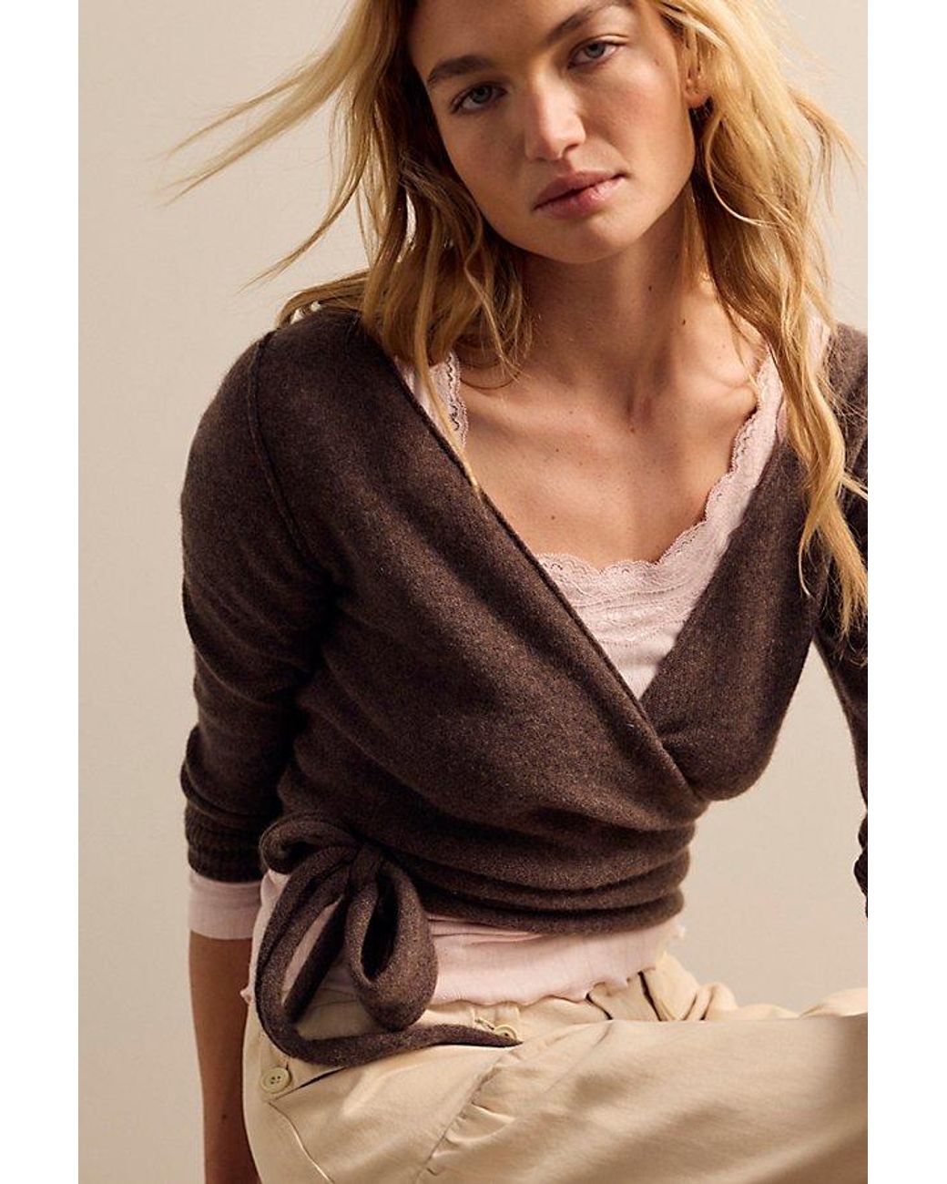 Intimately By Free People Natural Classic Keepsake Pointelle Long Sleeve By