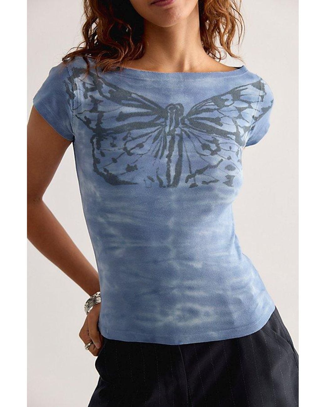 Ragabond Blue Monarch Top By