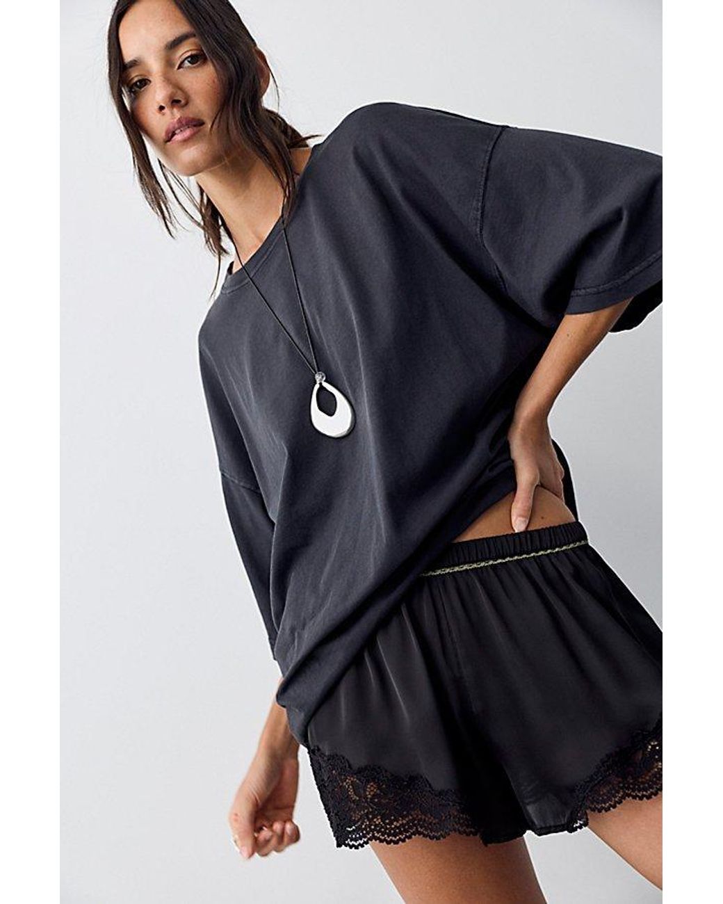 Free People Blue We The Free Perfect Oversized Tee