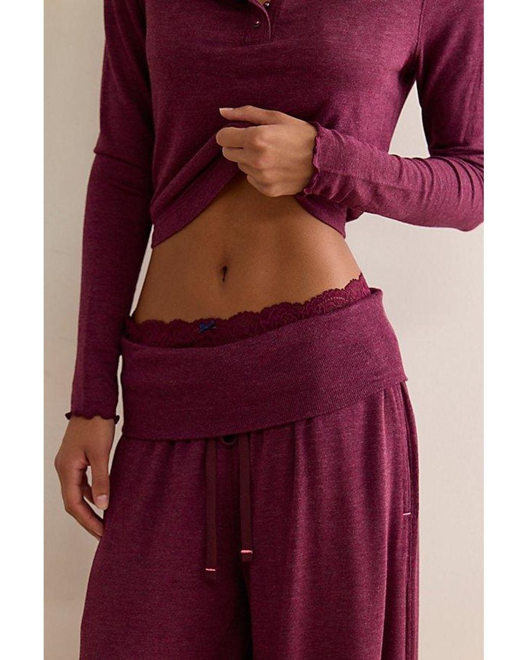 Intimately By Free People Red Dream State Joggers