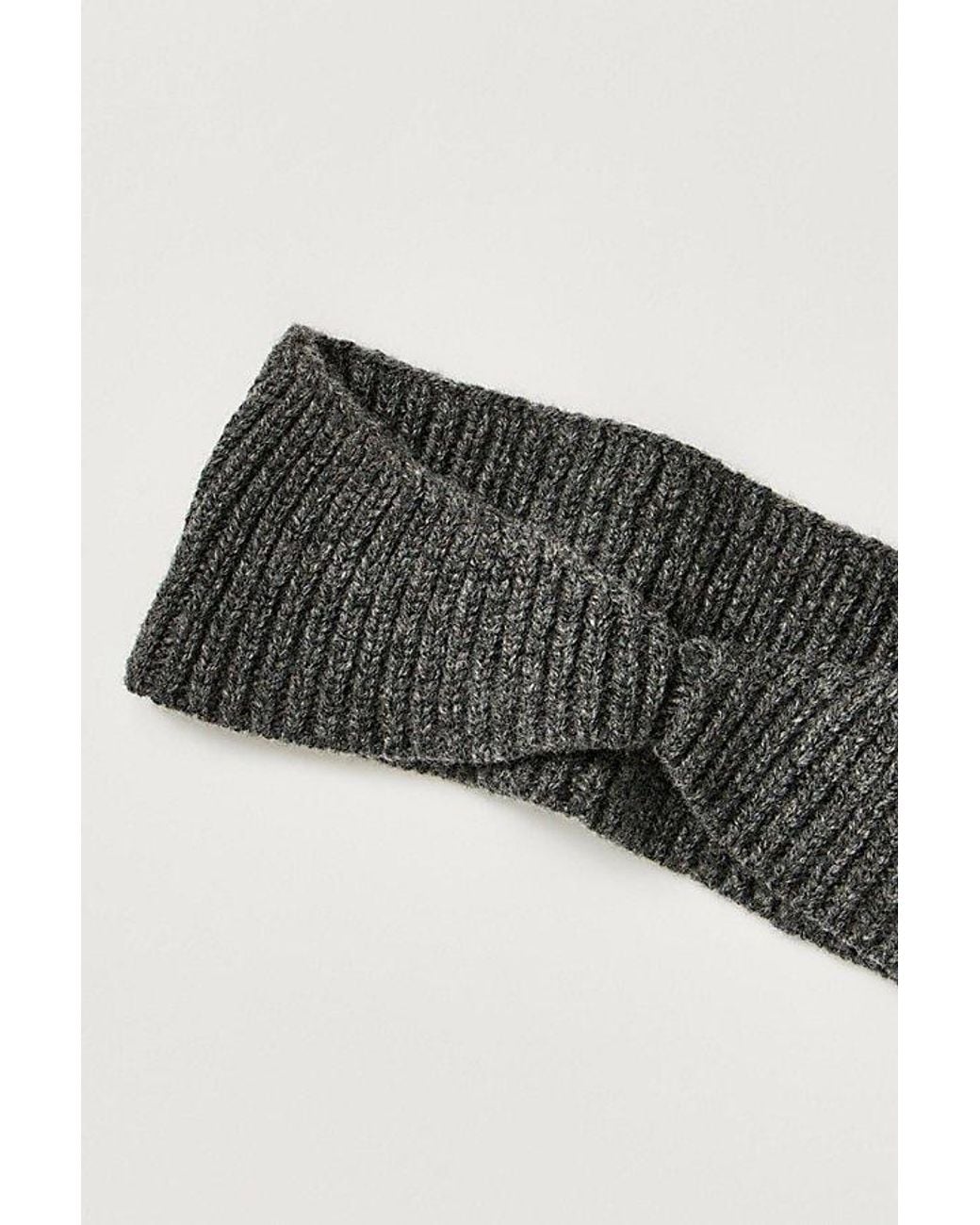 CLÒIMH Black Merino Wool Soft Headband