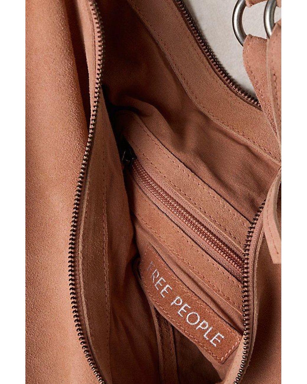 Free People Natural Roma Suede Tote Bag
