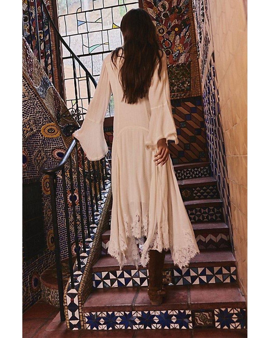 Free People Brown Rosemary Midi Dress