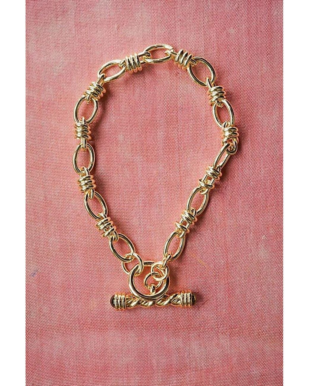 Daisy London Metallic X Free People Alice T-Bar Bracelet