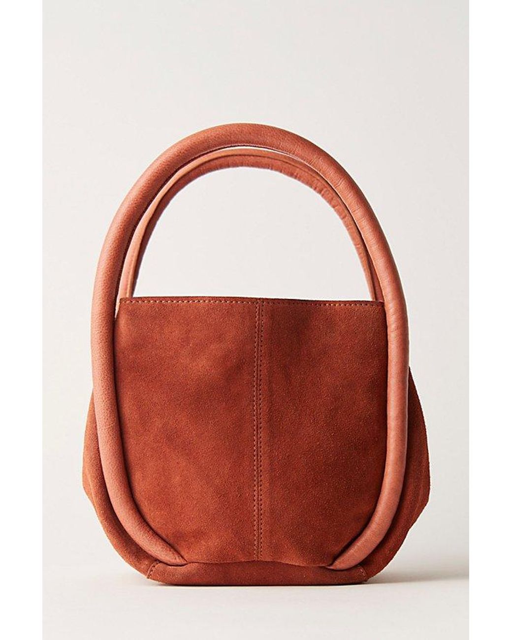 Free People Red Barlow Suede Bucket Bag