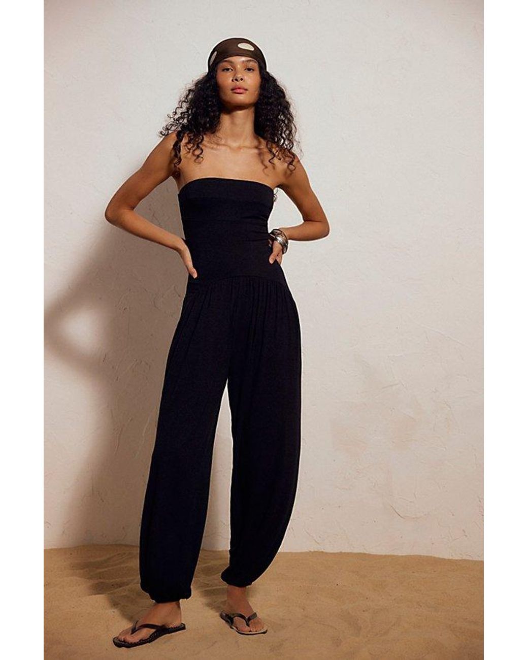 free-est Blue Mora Drop-Waist One-Piece By