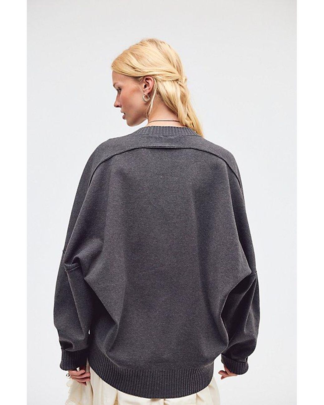 Free People Blue Alma Pullover