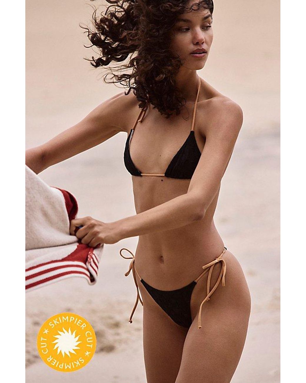 free-est Brown Michelle Bikini Top