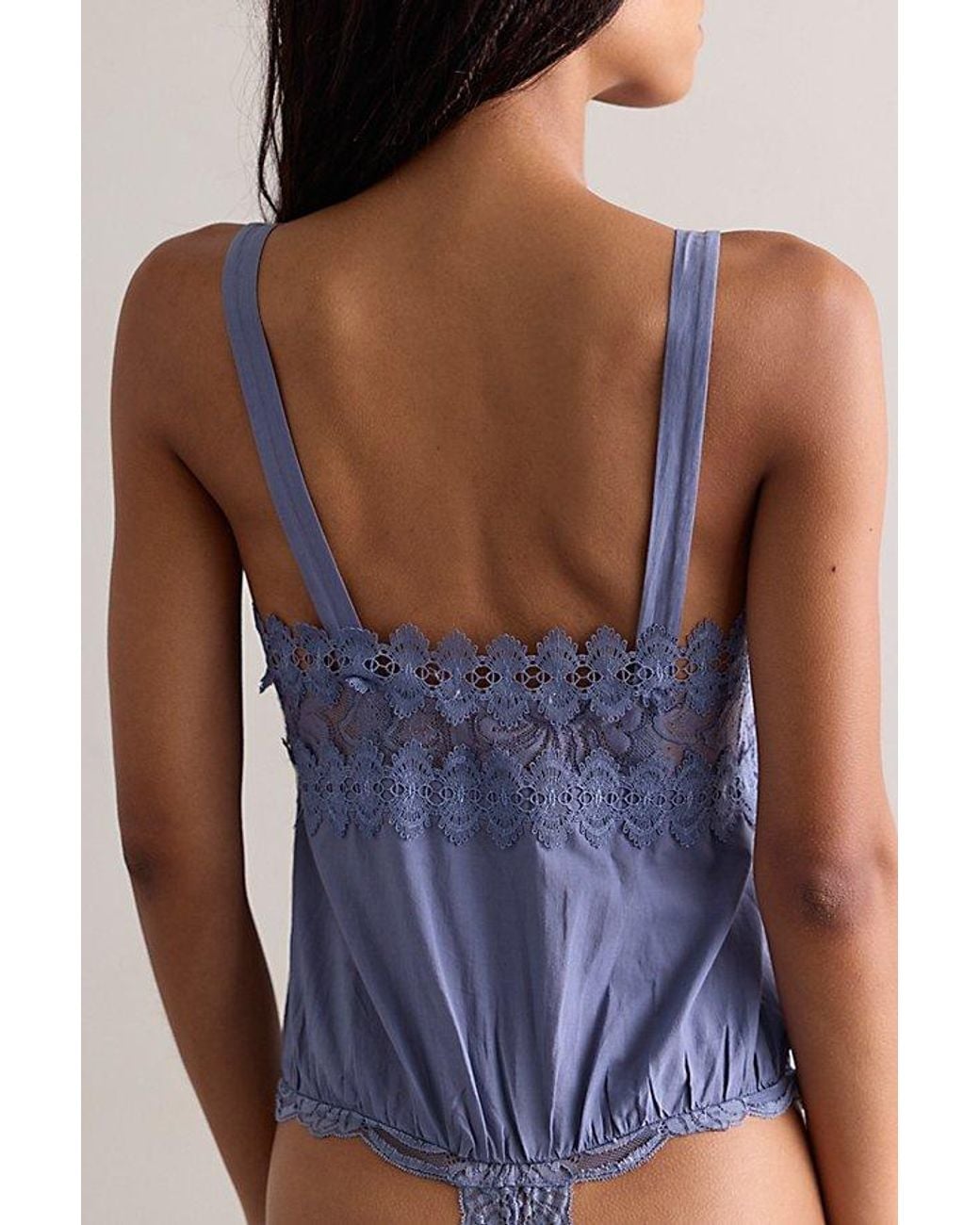 Intimately By Free People Blue Call Me Cutie Bodysuit By