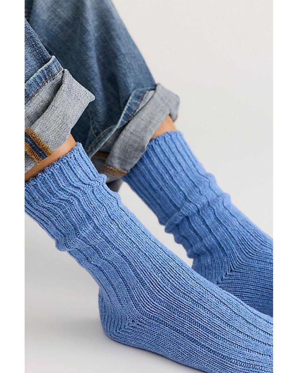 Thunders Love Blue Soft Wool Socks