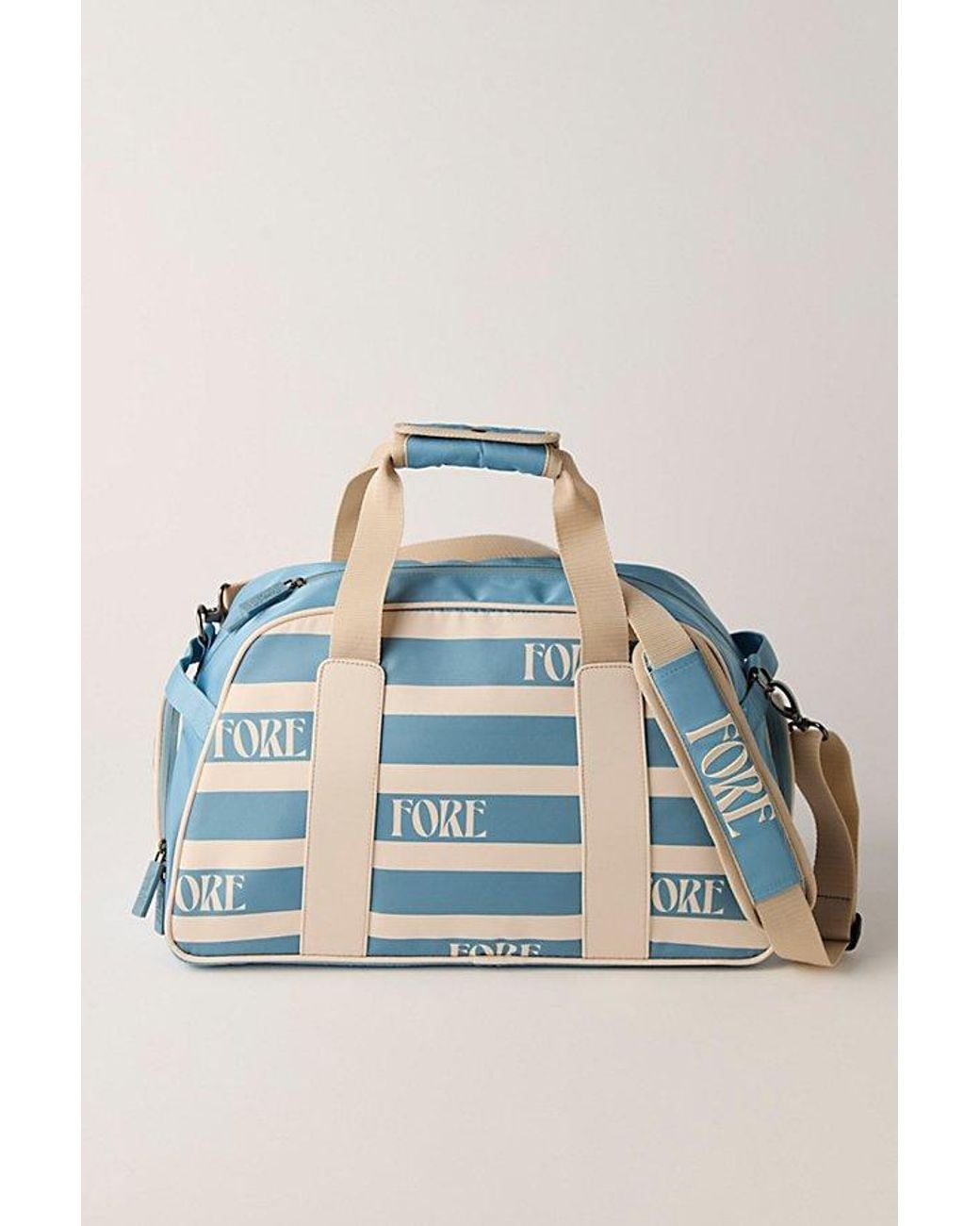 Fore All Blue Boston Bag Retro Duffle