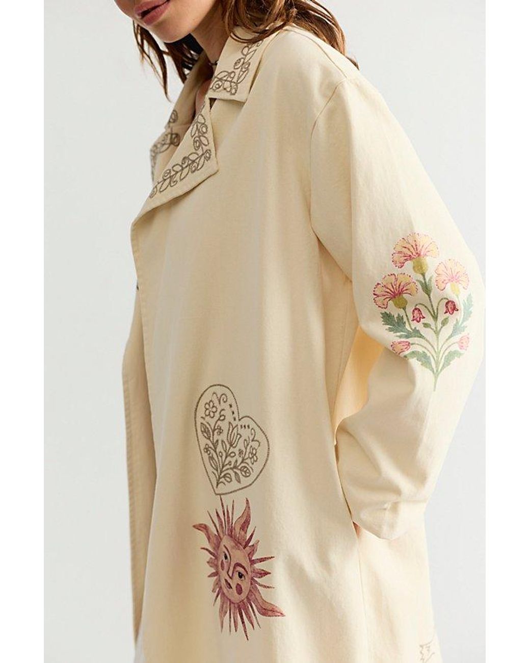 Denim and Bone Natural Folk Duster