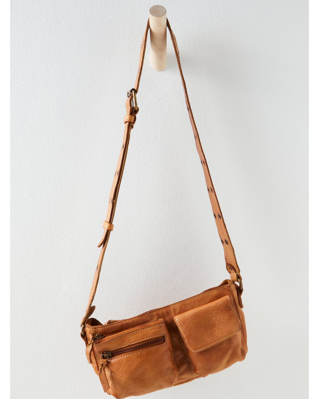 Free People Wade Leather Sling in Brown Lyst