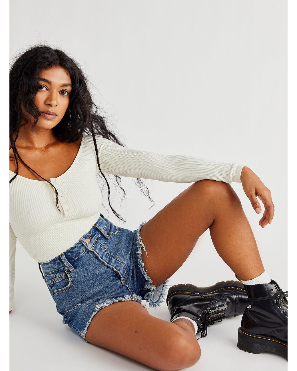 Denim Crvy Vintage High-rise Shorts 