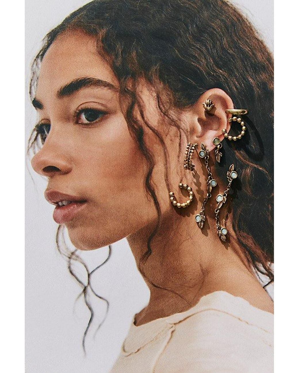 Free People Multicolor Driftwood Earring Set