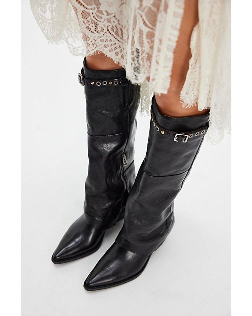A.s.98 Pink Joyride Foldover Boots
