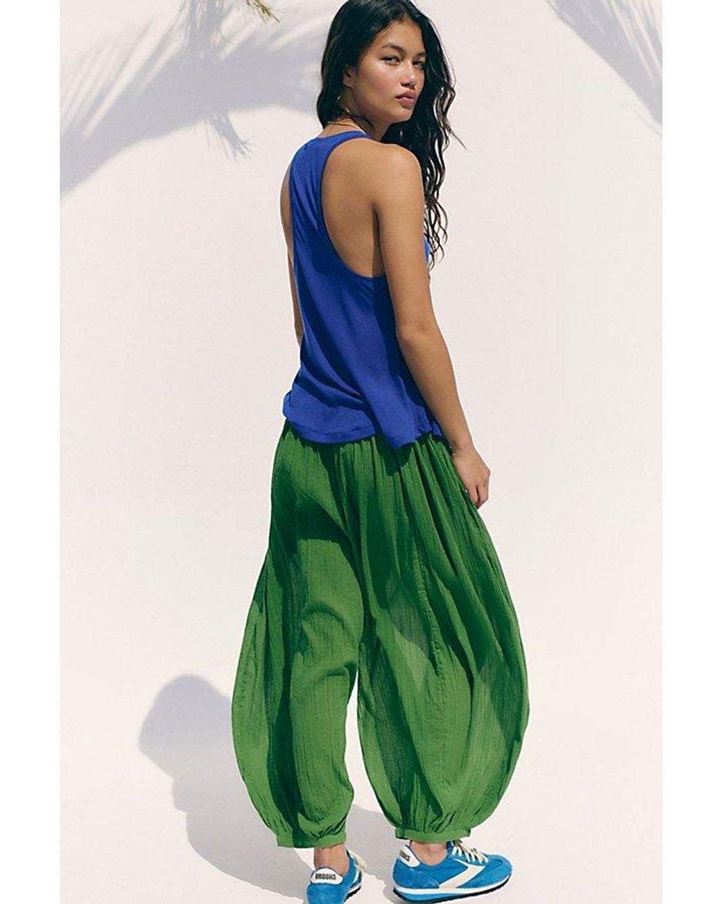 free-est Green Playa Party Balloon Pants By