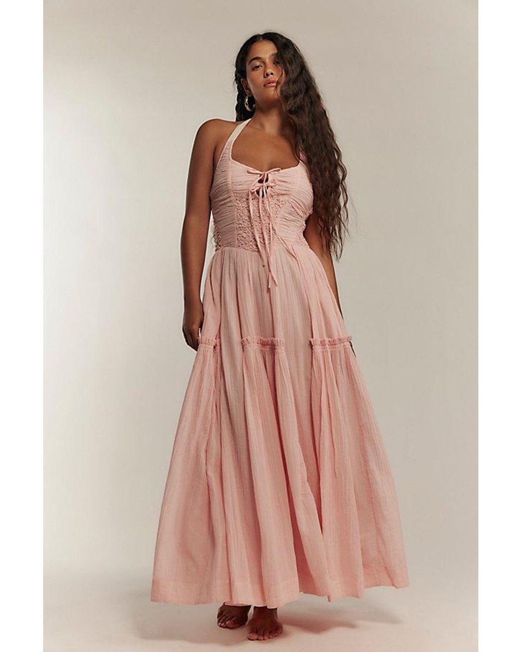 free-est Brown A Masterpiece Maxi Dress By