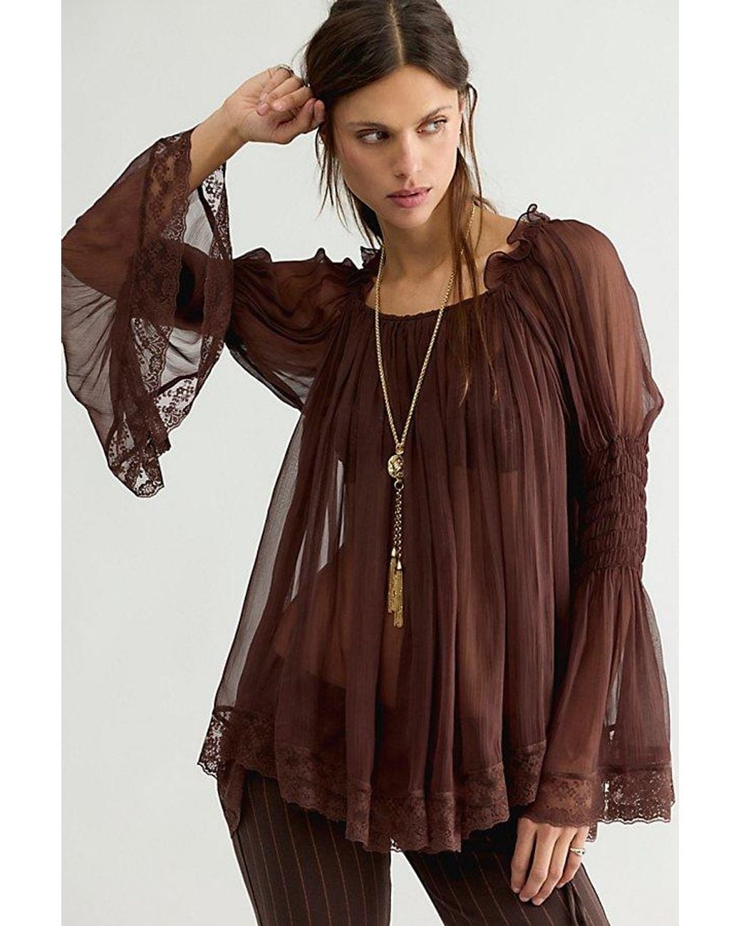 Nigel Preston Brown Byron Babydoll Tunic