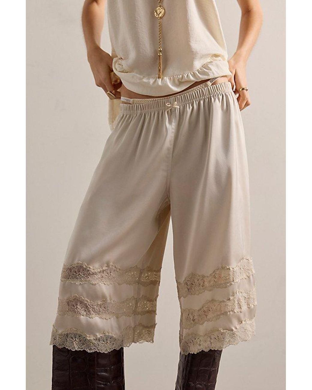 Intimately By Free People Natural Cloud Kiss Shorts By