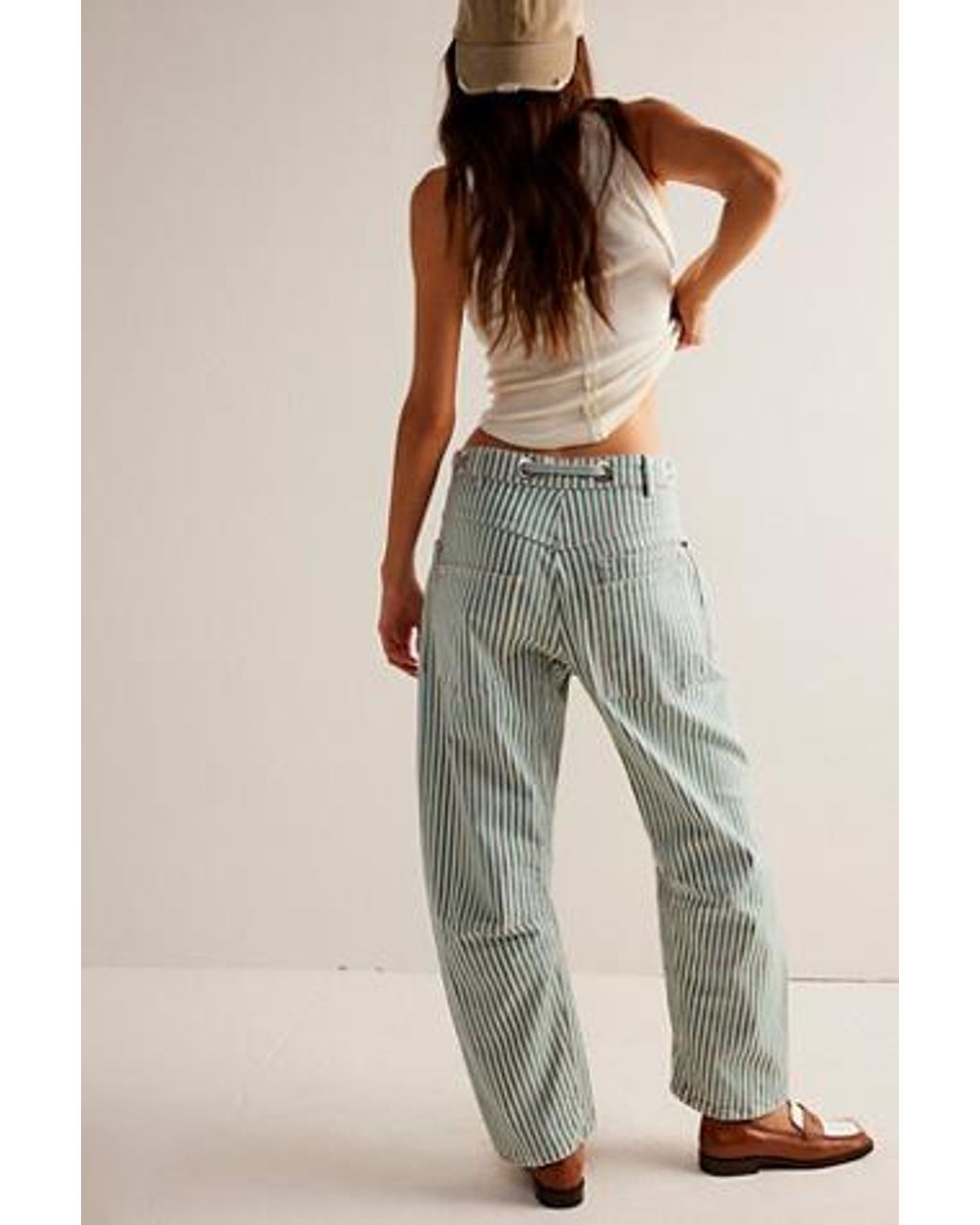 Free People Moxie Railroad Low-slung Jeans At Free People In Free People Moxie Railroad Low-slung Jeans At Free People In