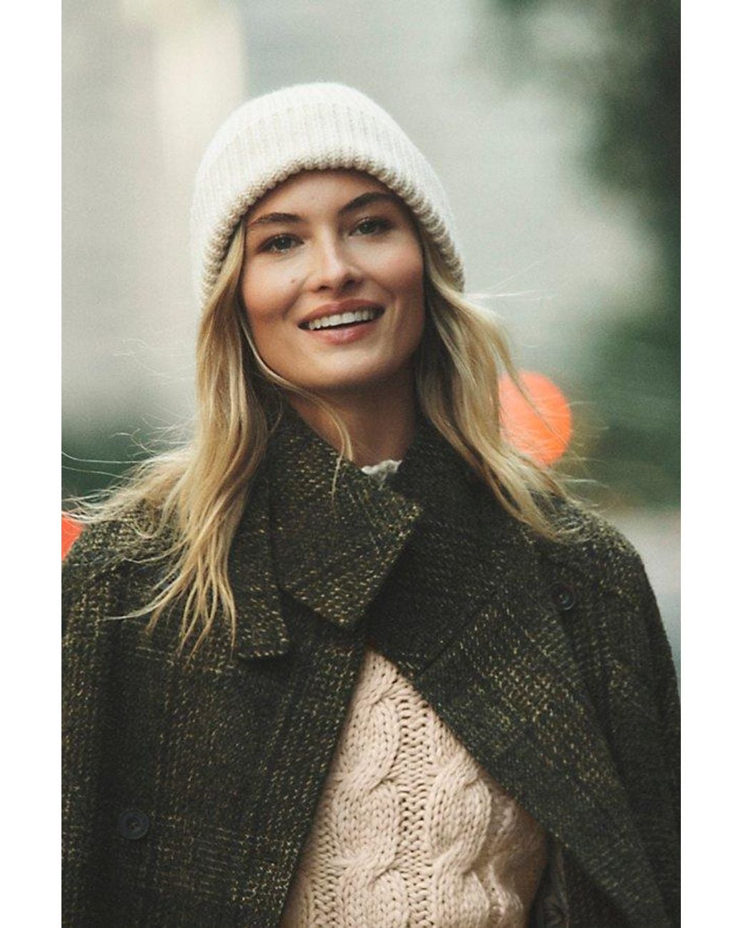 Free People Green So Marled Cotton Beanie