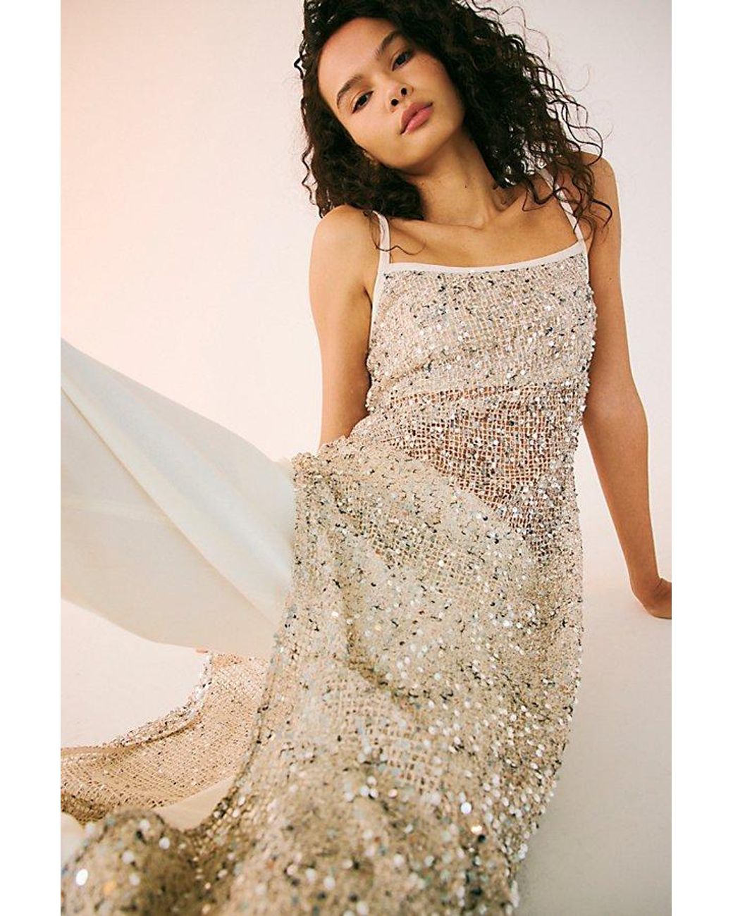Free People Natural Midnight Dream Maxi Top
