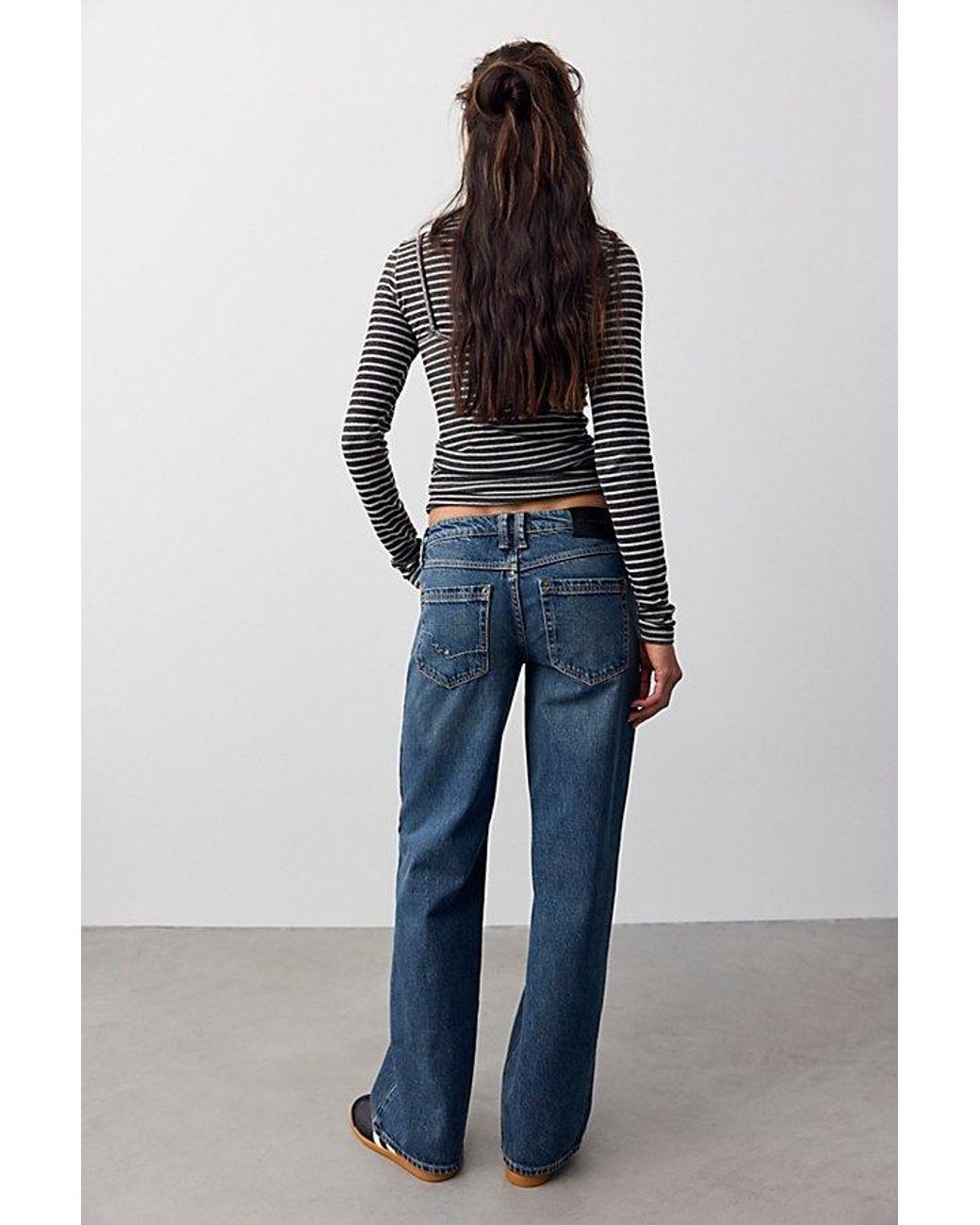 Free People Blue We The Free Tennessee Low-Rise Boyfriend Jeans
