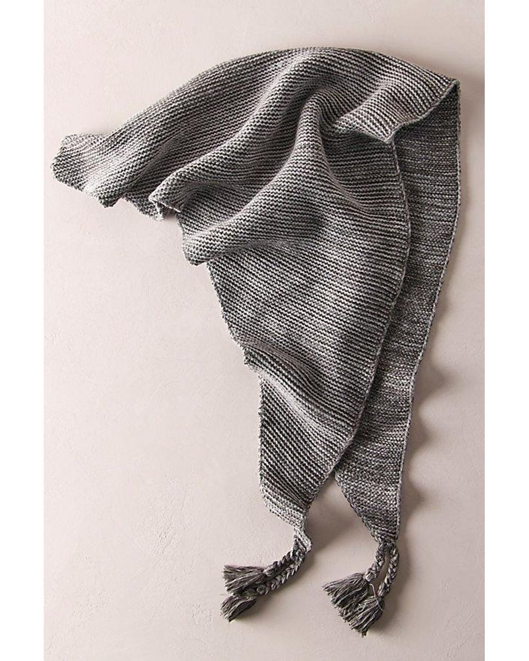 Free People Gray So Marled Shawl