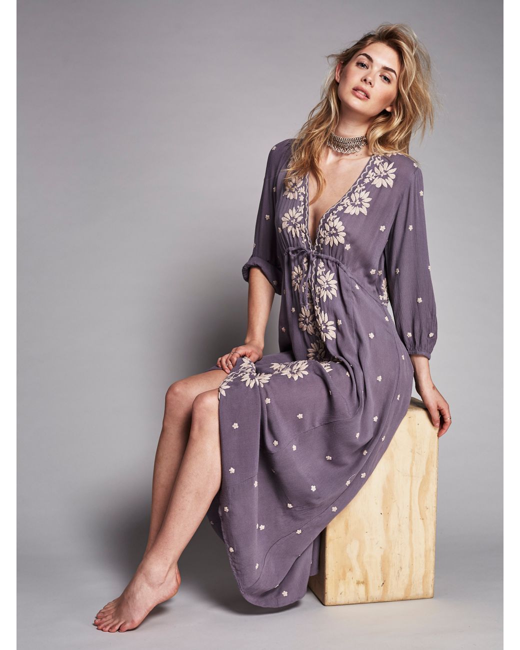 Free People Embroidered Fable Dress in Purple | Lyst UK Free People Embroidered Fable Dress in Purple | Lyst UK