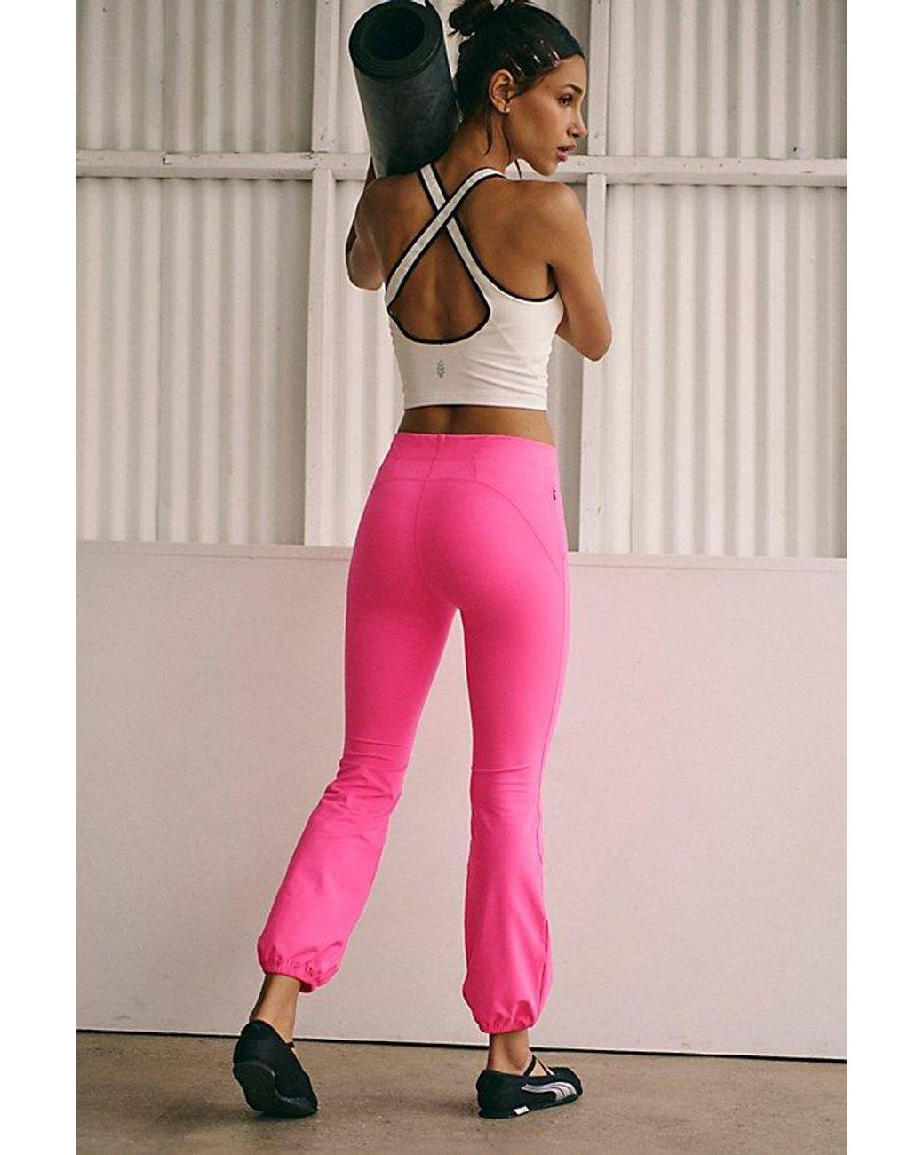 Fp Movement Pink Let's Bounce Bubble Pants