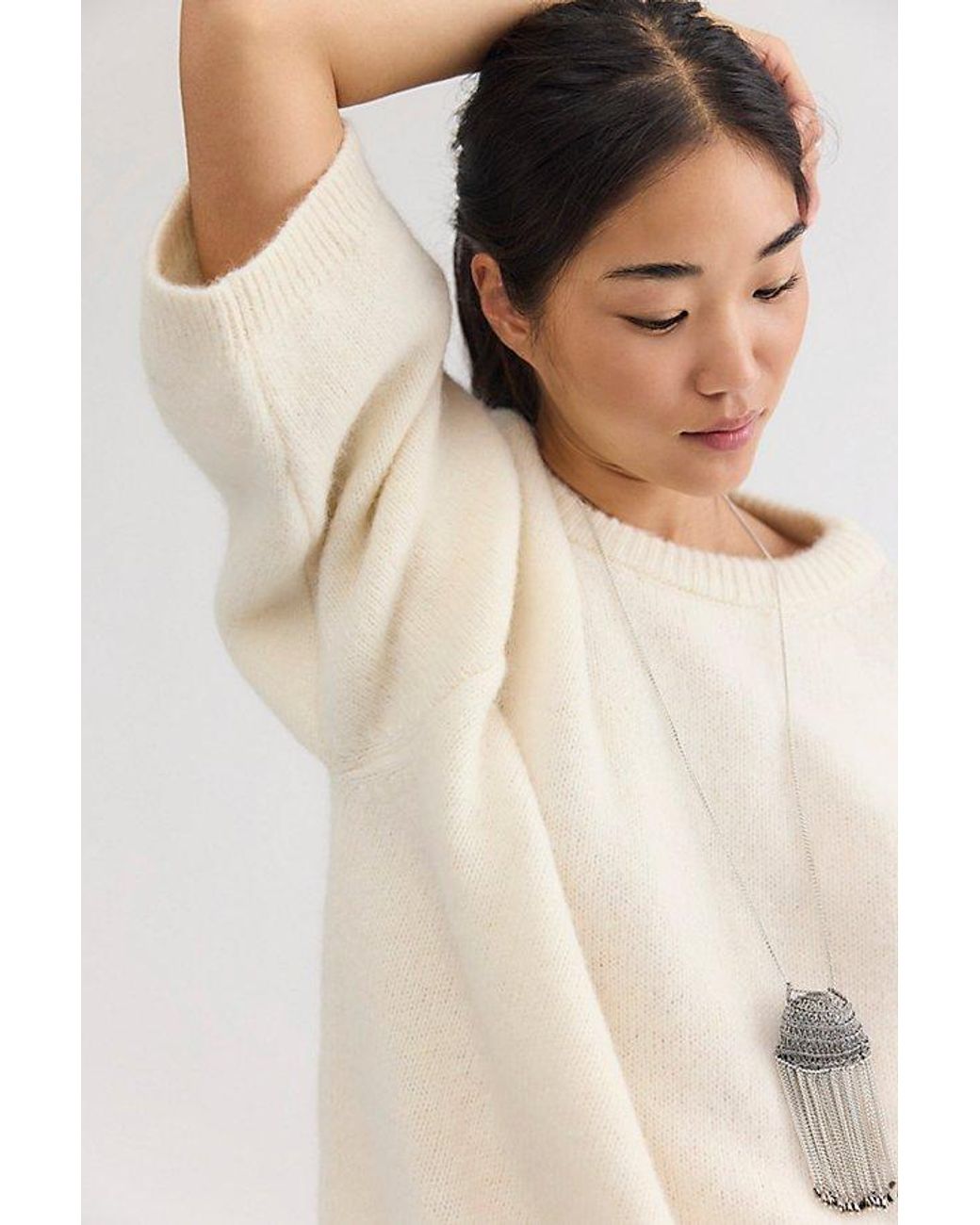 Mr. Mittens Natural Arlo Oversized T-Shirt Sweater