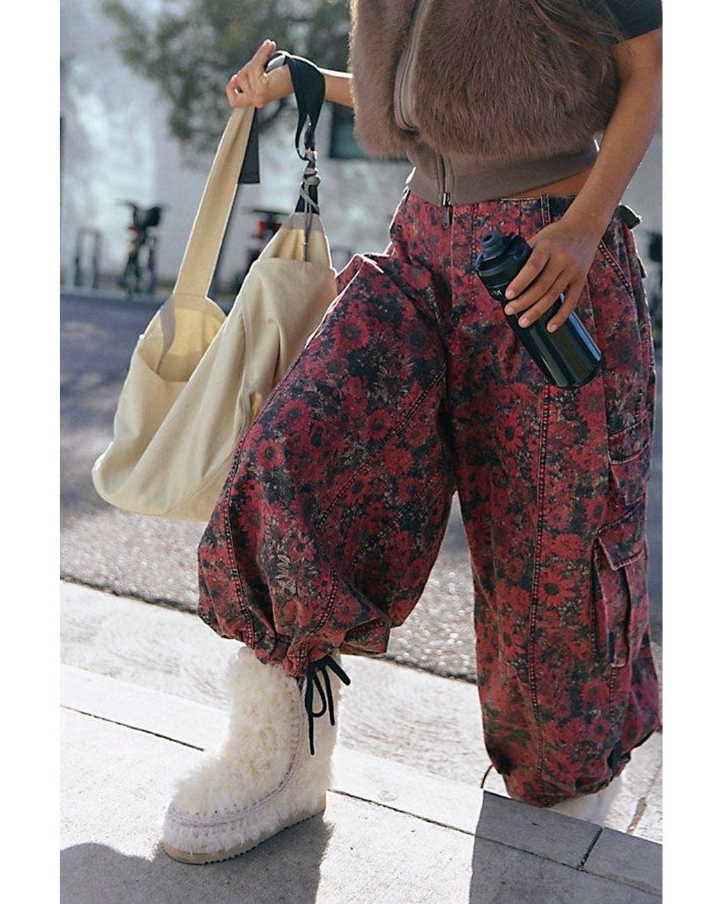 Mou Natural Curly Creston Boots Shoe