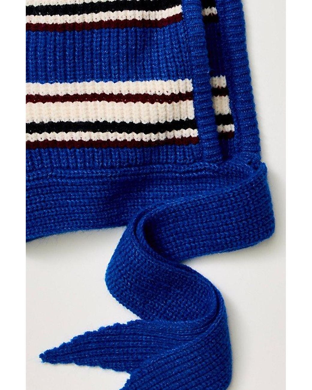 Free People Blue Rugby Stripe Balabonnet