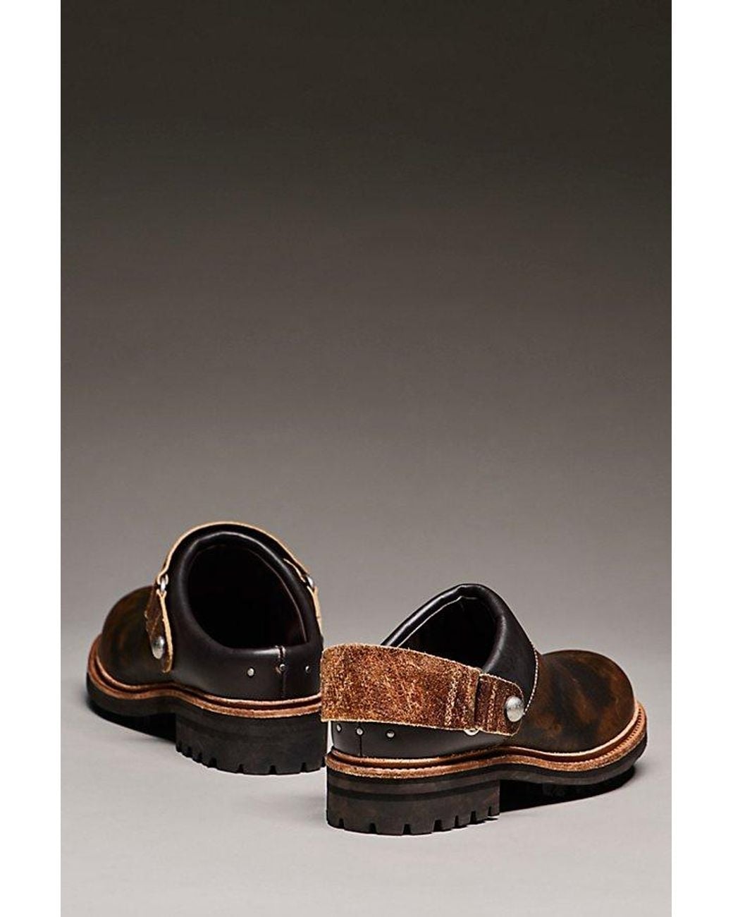 Free People Brown Remy Mules