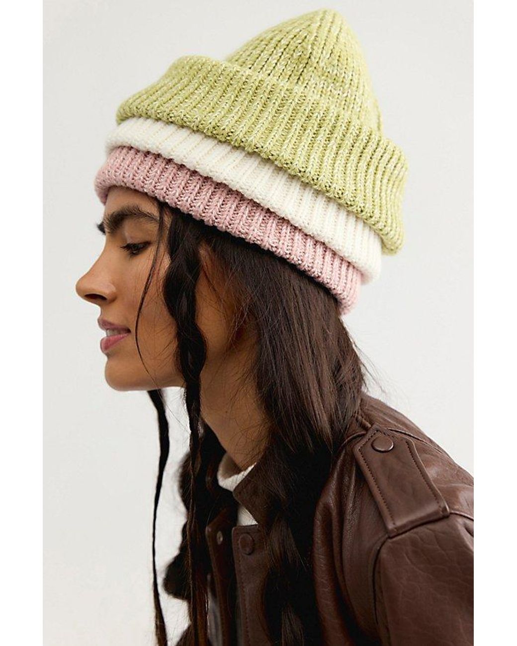 Free People Pink So Marled Beanie