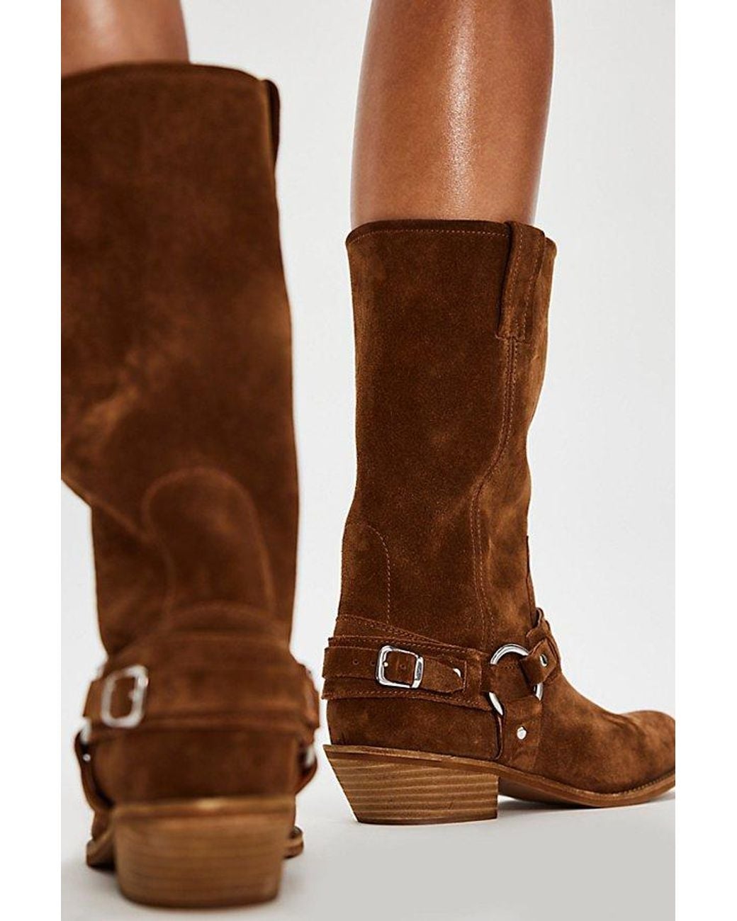 Jeffrey Campbell Brown Coyote Country Harness Boots By