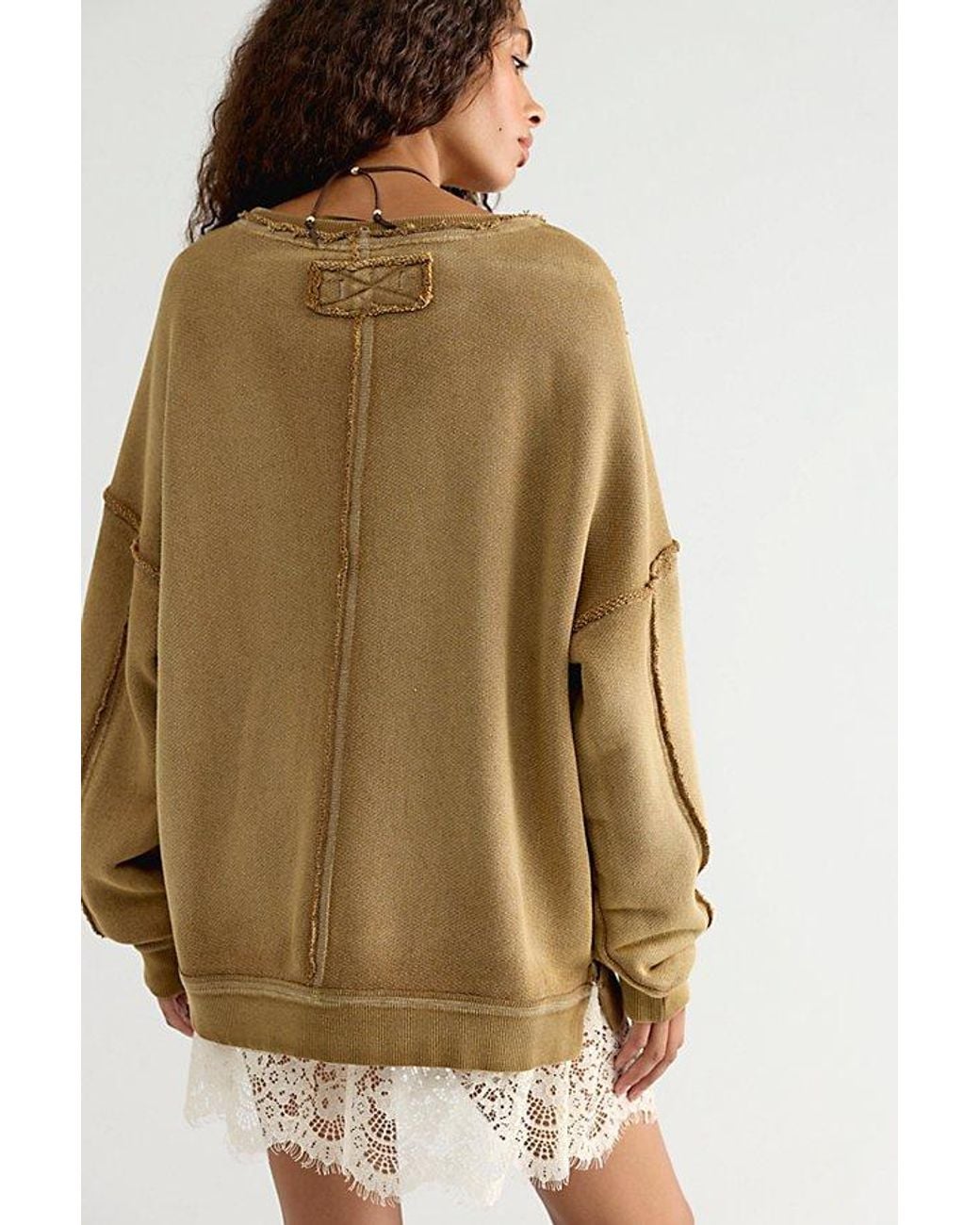 Free People Multicolor Faded Memory Long Sleeve Pullover