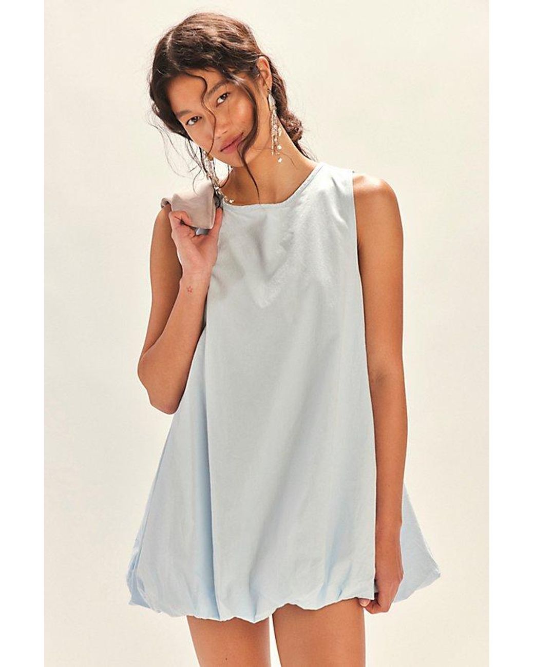 free-est White Struttin' Bubble Mini Dress By