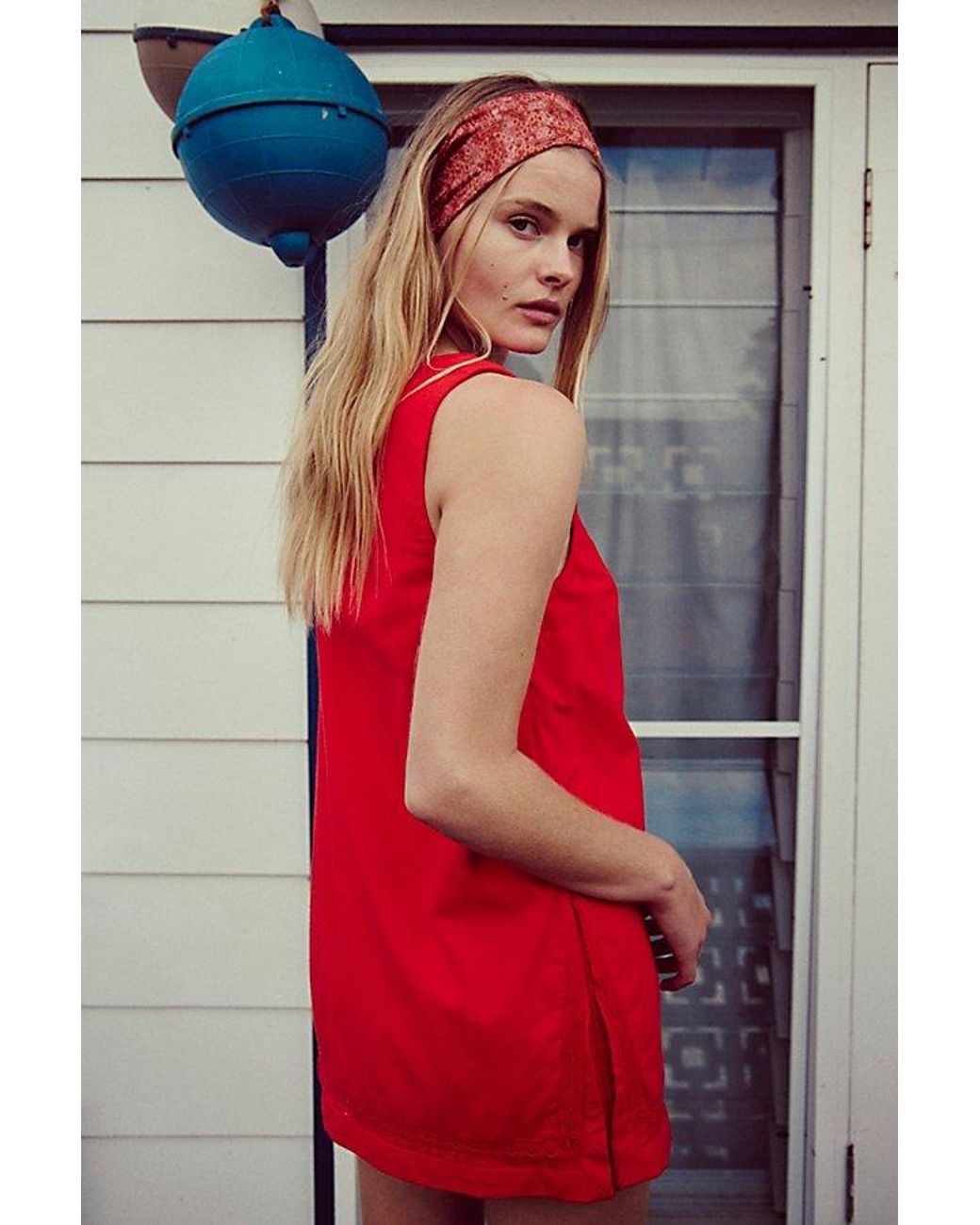 free-est Red Summer Smiles Romper By