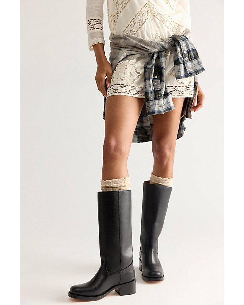 Frye Black Campus 14L Boots