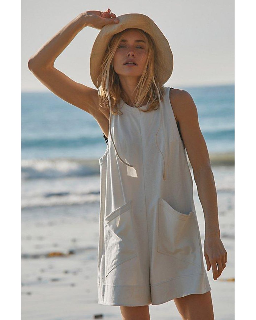 free-est Gray Elliot Playsuit