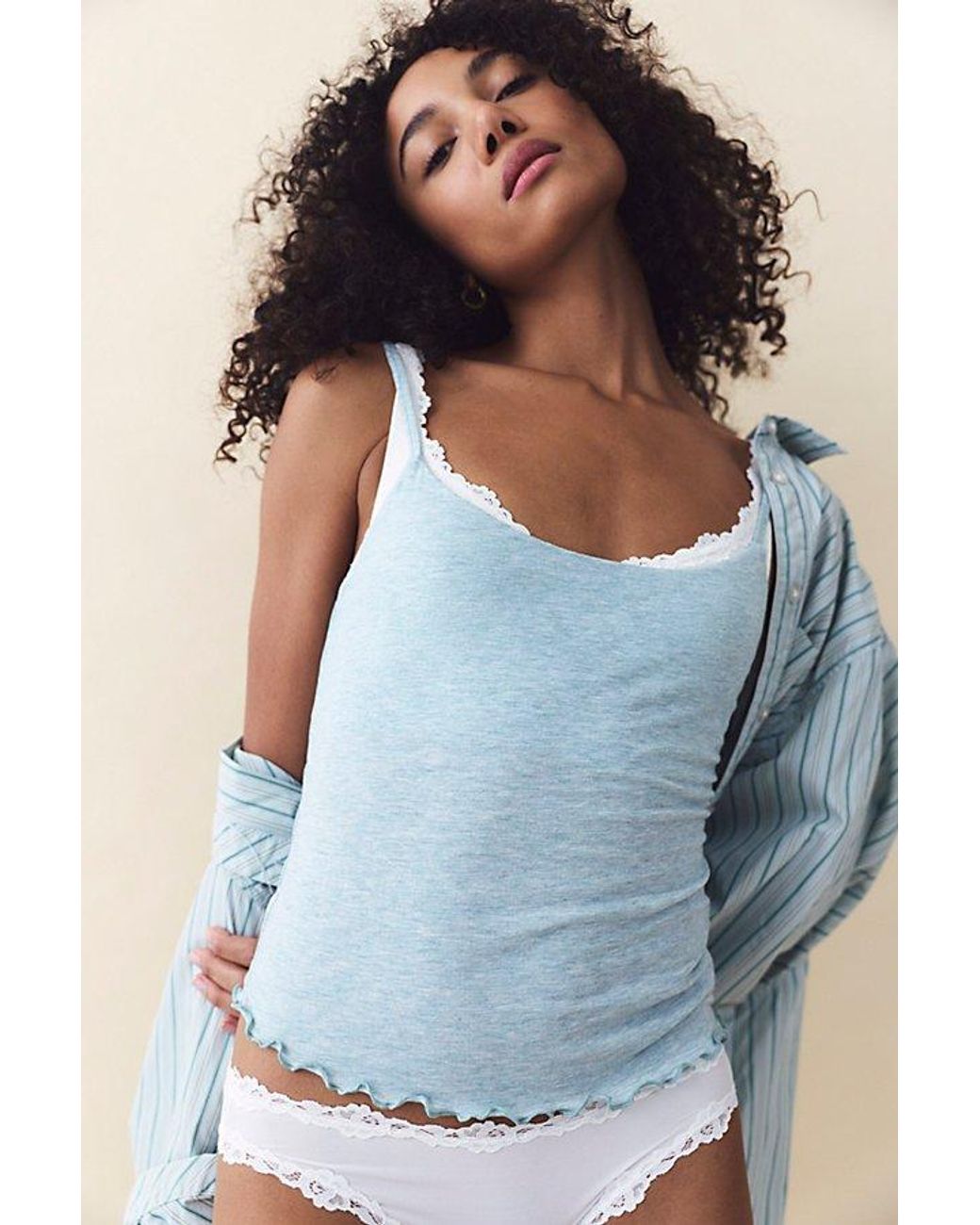 Free People Blue Soft Company Cami