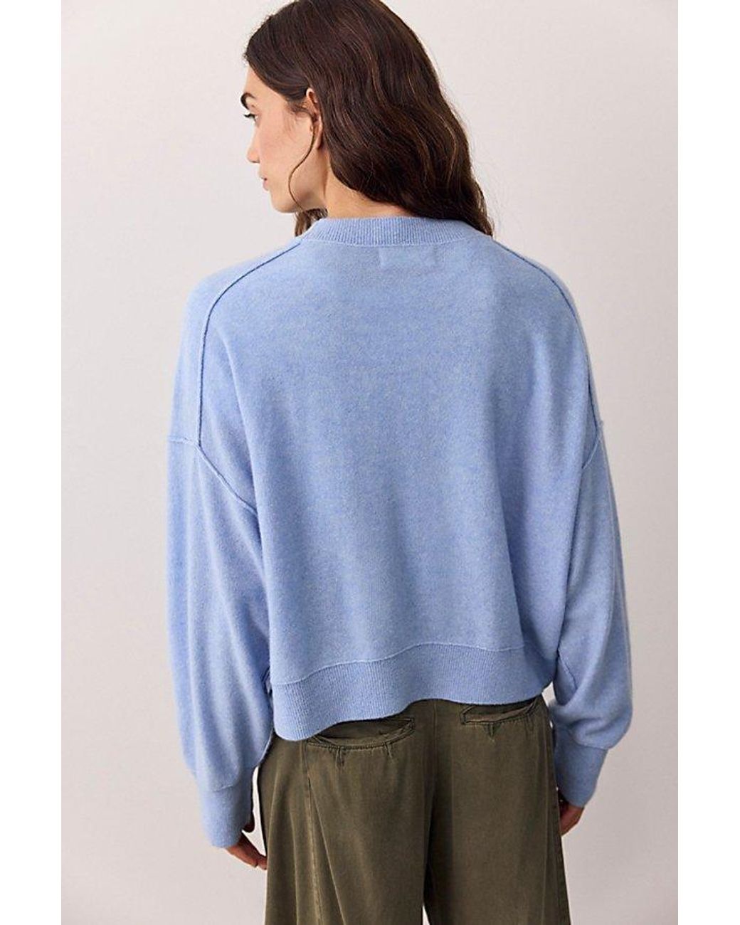 Free People Blue Solstice Cashmere Pullover