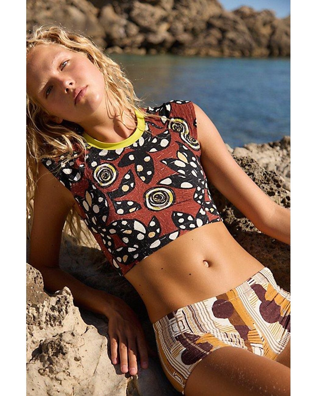 free-est Blue The Sonny Printed Tee