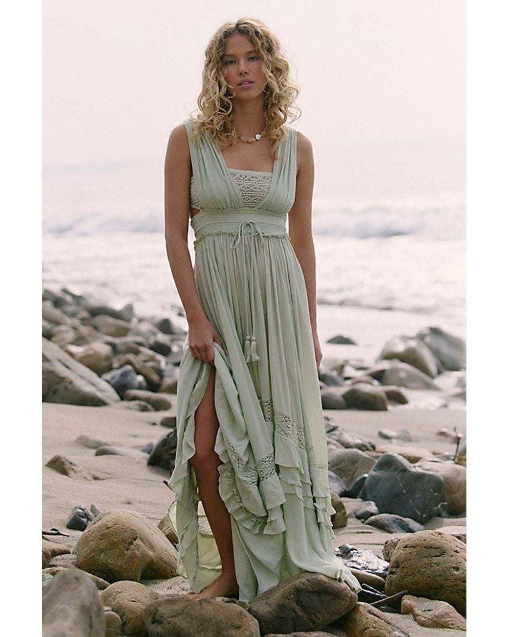 free-est Multicolor Santa Maria Maxi Dress By