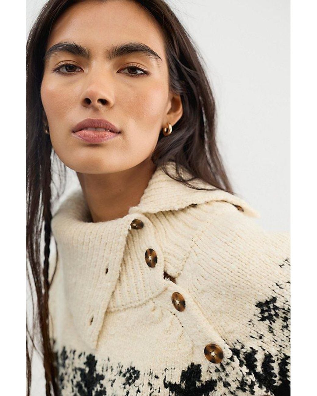 Free People Blue Merry Pullover